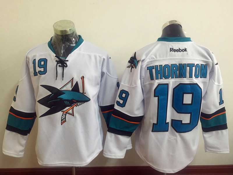 San Jose Sharks #19 Joe Thornton New White Stitched NHL Jersey,We sell and wholesale San Jose Sharks #19 Joe Thornton New White Stitched NHL Jersey on line form chian!