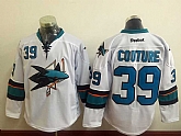San Jose Sharks #39 Logan Couture New White Stitched NHL Jersey,baseball caps,new era cap wholesale,wholesale hats