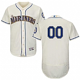 Seattle Mariners Customized Majestic Flexbase Collection Stitched Baseball WEM Jersey - Cream,baseball caps,new era cap wholesale,wholesale hats