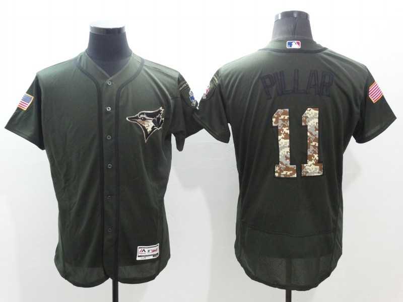 Toronto Blue Jays #11 Kevin Pillar Green Salute To Service 2016 Flexbase Collection Stitched Baseball Jersey,We sell and wholesale Toronto Blue Jays #11 Kevin Pillar Green Salute To Service 2016 Flexbase Collection Stitched Baseball Jersey on line form chian!