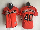 Women San Francisco Giants #40 Madison Bumgarner Orange New Cool Base Stitched Baseball Jersey,baseball caps,new era cap wholesale,wholesale hats
