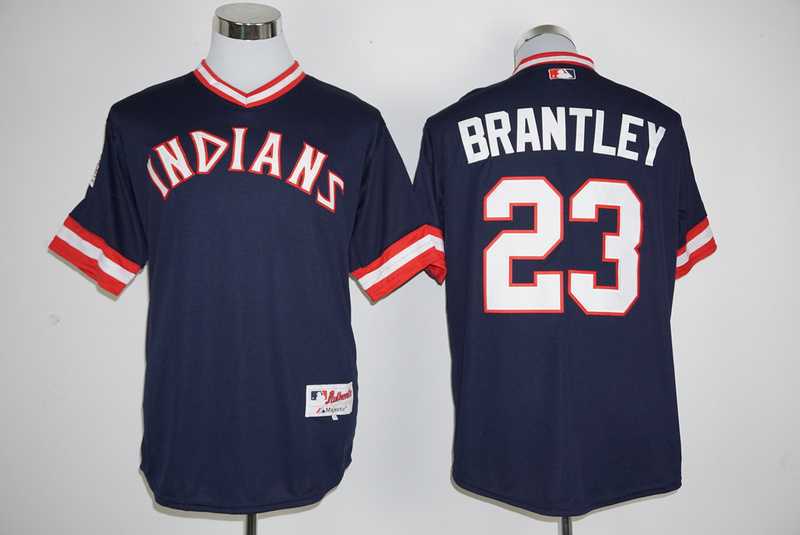 Cleveland Indians #23 Michael Brantley Mitchell And Ness Navy Blue New Cool Base Stitched Baseball Jersey,We sell and wholesale Cleveland Indians #23 Michael Brantley Mitchell And Ness Navy Blue New Cool Base Stitched Baseball Jersey on line form chian!
