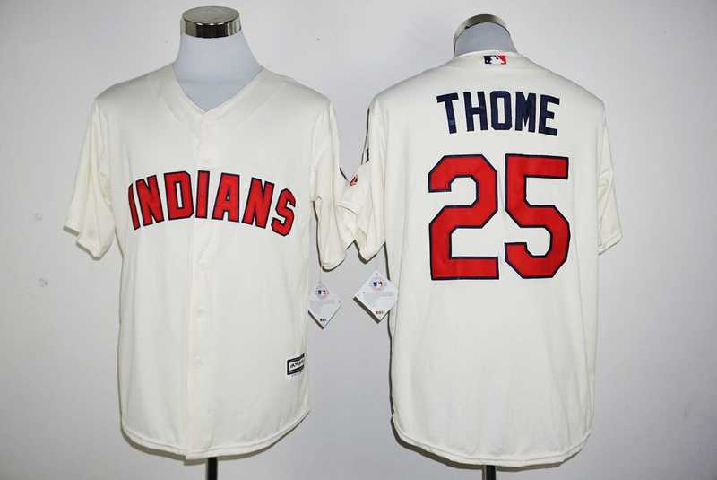 Cleveland Indians #25 Jim Thome Cream New Cool Base Stitched Baseball Jersey,We sell and wholesale Cleveland Indians #25 Jim Thome Cream New Cool Base Stitched Baseball Jersey on line form chian!