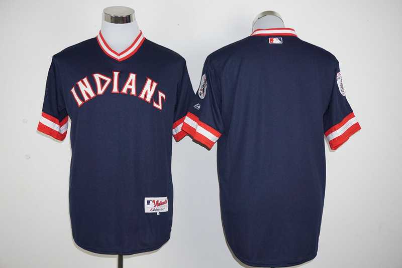 Cleveland Indians Customized Men's Mitchell And Ness Navy Blue New Cool Base Stitched Baseball Jersey,We sell and wholesale Cleveland Indians Customized Men's Mitchell And Ness Navy Blue New Cool Base Stitched Baseball Jersey on line form chian!