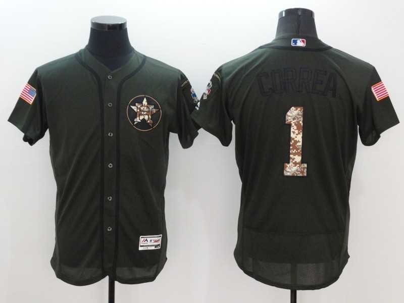 Houston Astros #1 Carlos Correa Green Salute To Service Flexbase Collection Stitched Baseball Jersey,We sell and wholesale Houston Astros #1 Carlos Correa Green Salute To Service Flexbase Collection Stitched Baseball Jersey on line form chian!