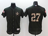 Houston Astros #27 Jose Altuve Green Salute To Service Flexbase Collection Stitched Baseball Jersey,baseball caps,new era cap wholesale,wholesale hats
