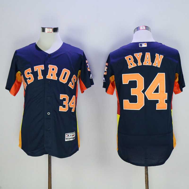 Houston Astros #34 Nolan Ryan New Navy Blue  2016 Flexbase Collection Stitched Baseball Jersey,We sell and wholesale Houston Astros #34 Nolan Ryan New Navy Blue  2016 Flexbase Collection Stitched Baseball Jersey on line form chian!