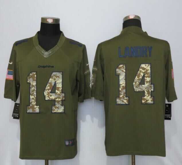 Nike Limited Miami Dolphins #14 Landry Green Salute To Service Stitched NFL Jersey,We sell and wholesale Nike Limited Miami Dolphins #14 Landry Green Salute To Service Stitched NFL Jersey on line form chian!