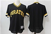 Pittsburgh Pirates Customized Men's Mitchell And Ness Black Flexbase Collection Stitched Jersey,baseball caps,new era cap wholesale,wholesale hats