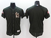 St. Louis Cardinals Blank Green Salute To Service Flexbase Collection Stitched Baseball Jersey,baseball caps,new era cap wholesale,wholesale hats