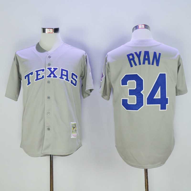 Texas Rangers #34 Nolan Ryan Mitchell And Ness Gray Stitched Baseball Jersey,We sell and wholesale Texas Rangers #34 Nolan Ryan Mitchell And Ness Gray Stitched Baseball Jersey on line form chian!