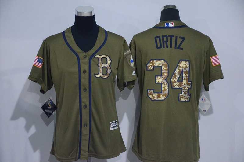 Women Boston Red Sox #34 David Ortiz Green Salute to Service Stitched Baseball Jersey,We sell and wholesale Women Boston Red Sox #34 David Ortiz Green Salute to Service Stitched Baseball Jersey on line form chian!