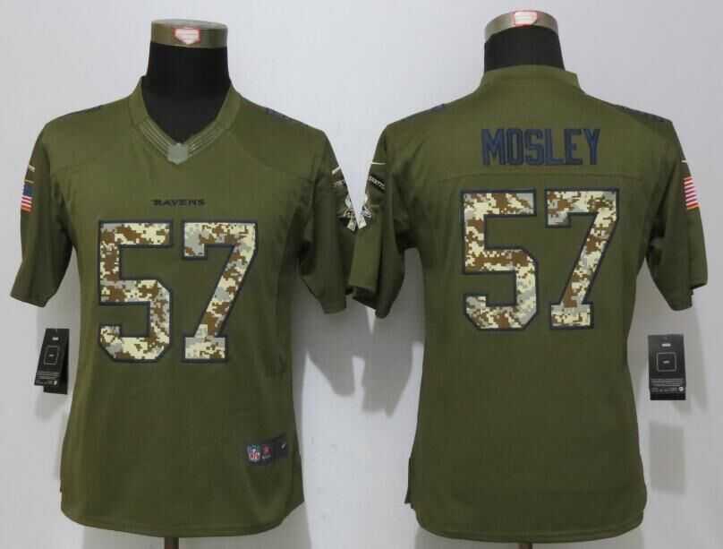 Women Limited Nike Baltimore Ravens #57 Mosley Green Salute To Service Stitched NFL Jersey,We sell and wholesale Women Limited Nike Baltimore Ravens #57 Mosley Green Salute To Service Stitched NFL Jersey on line form chian!