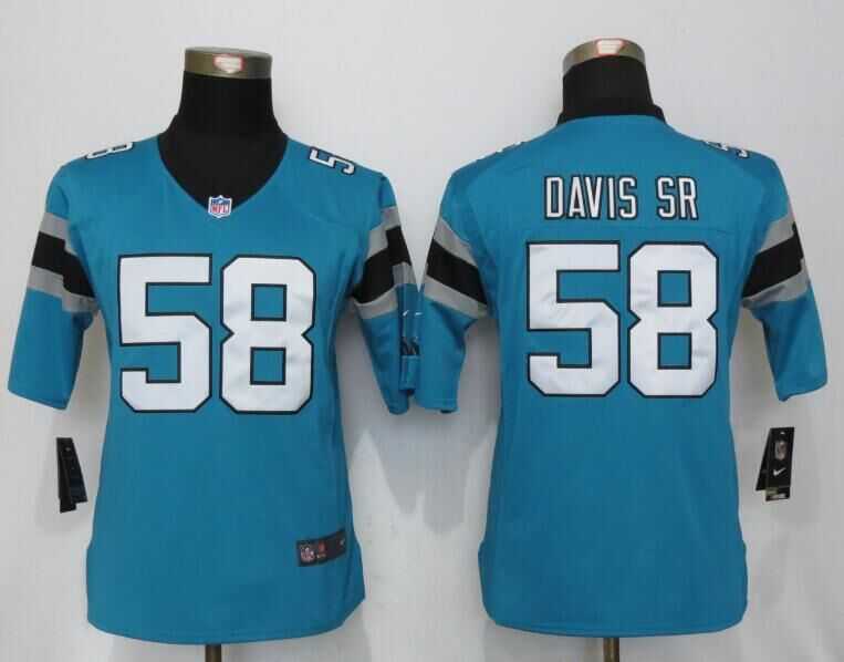 Women Limited Nike Carolina Panthers #58 Davis sr Blue Team Color Stitched NFL Jerseys,We sell and wholesale Women Limited Nike Carolina Panthers #58 Davis sr Blue Team Color Stitched NFL Jerseys on line form chian!