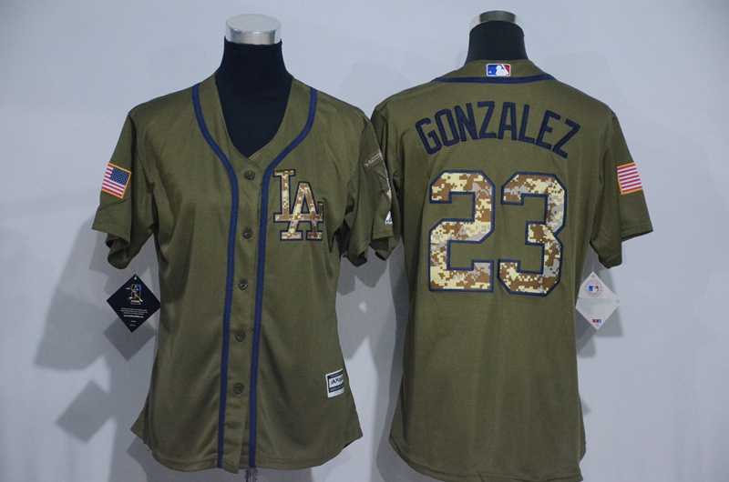 Women Los Angeles Dodgers #23 Adrian Gonzalez Green Salute to Service Stitched Baseball Jersey,We sell and wholesale Women Los Angeles Dodgers #23 Adrian Gonzalez Green Salute to Service Stitched Baseball Jersey on line form chian!