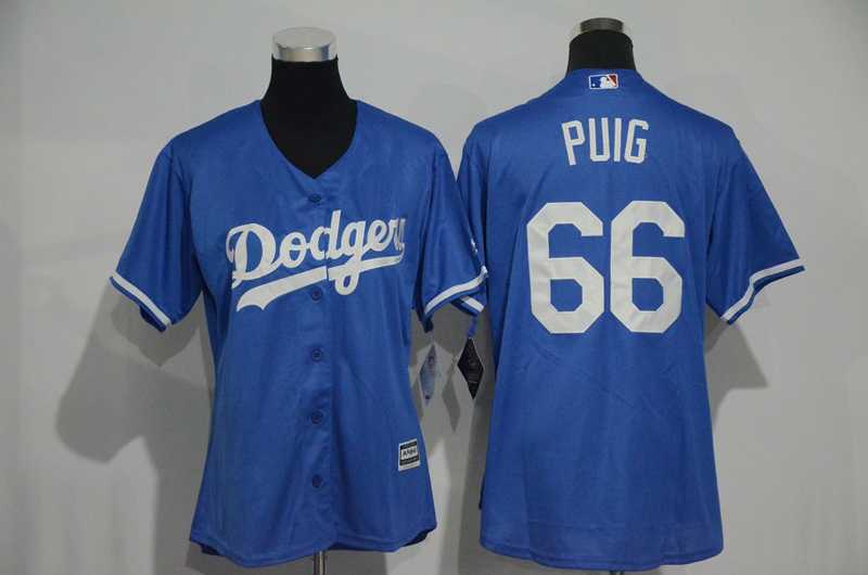 Women Los Angeles Dodgers #66 Yasiel Puig Blue New Cool Base Stitched Baseball Jersey,We sell and wholesale Women Los Angeles Dodgers #66 Yasiel Puig Blue New Cool Base Stitched Baseball Jersey on line form chian!