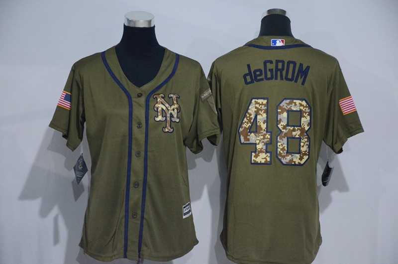 Women New York Mets #48 Jacob DeGrom Green Salute to Service Stitched Baseball Jersey,We sell and wholesale Women New York Mets #48 Jacob DeGrom Green Salute to Service Stitched Baseball Jersey on line form chian!
