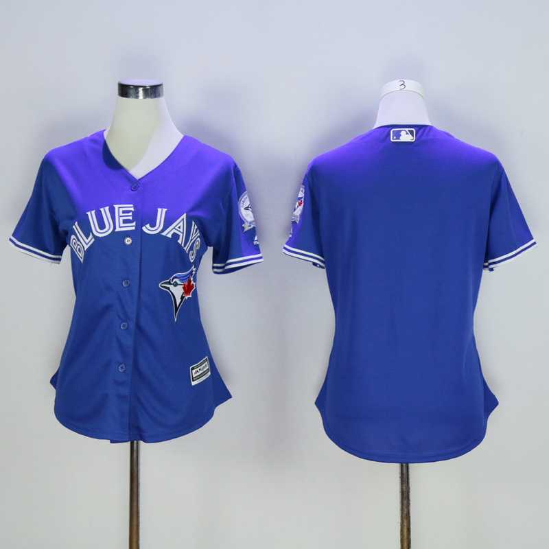 Women Toronto Blue Jays Blank 40TH Season Patch Blue Fashion Stitched MLB Jersey,We sell and wholesale Women Toronto Blue Jays Blank 40TH Season Patch Blue Fashion Stitched MLB Jersey on line form chian!
