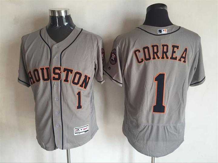 Houston Astros #1 Carlos Correa Gray 2016 Flexbase Collection Stitched Jersey,We sell and wholesale Houston Astros #1 Carlos Correa Gray 2016 Flexbase Collection Stitched Jersey on line form chian!