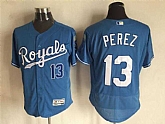 Kansas City Royals #13 Salvador Perez Blue 2016 Flexbase Collection Stitched Baseball Jersey,baseball caps,new era cap wholesale,wholesale hats
