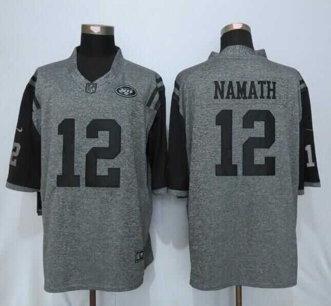Nike Limited New York Jets #12 Namath Gray Men's Gridiron Gray Stitched NFL Jersey,We sell and wholesale Nike Limited New York Jets #12 Namath Gray Men's Gridiron Gray Stitched NFL Jersey on line form chian!