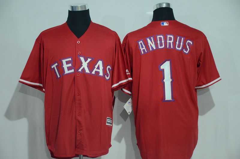 Texas Rangers #1 Elvis Andrus Red New Cool Base Stitched Baseball Jersey,We sell and wholesale Texas Rangers #1 Elvis Andrus Red New Cool Base Stitched Baseball Jersey on line form chian!
