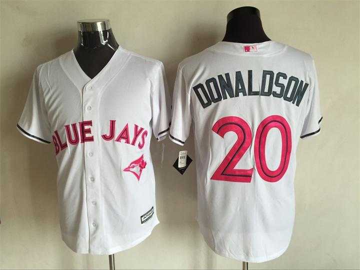 Toronto Blue Jays #20 Josh Donaldson White Home 2016 Mother's Day Flex Base Stitched Jersey,We sell and wholesale Toronto Blue Jays #20 Josh Donaldson White Home 2016 Mother's Day Flex Base Stitched Jersey on line form chian!