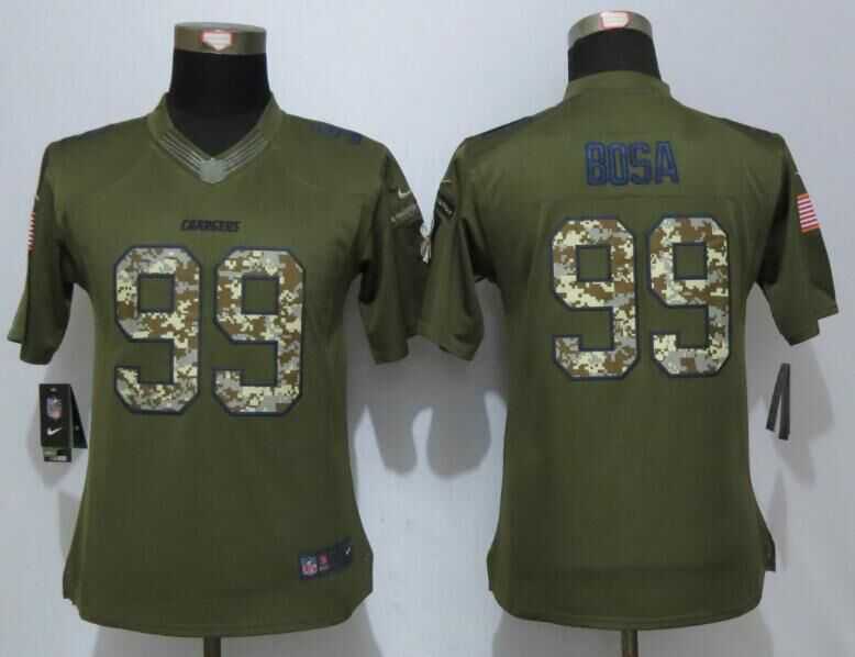 Women Limited Nike San Diego Chargers #99 Bosa Green Salute To Service Stitched NFL Jersey,We sell and wholesale Women Limited Nike San Diego Chargers #99 Bosa Green Salute To Service Stitched NFL Jersey on line form chian!