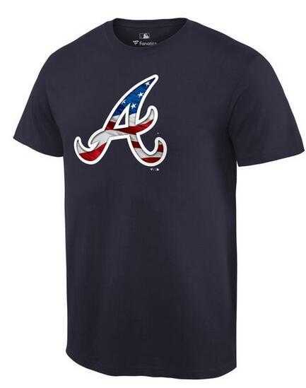 Men's Atlanta Braves Navy Banner Wave T-Shirt,We sell and wholesale Men's Atlanta Braves Navy Banner Wave T-Shirt on line form chian!