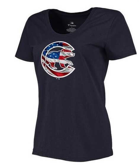 Women's Chicago Cubs Navy Plus Sizes Banner Wave T-Shirt,We sell and wholesale Women's Chicago Cubs Navy Plus Sizes Banner Wave T-Shirt on line form chian!