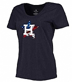 Women's Houston Astros Navy Plus Sizes Banner Wave T-Shirt