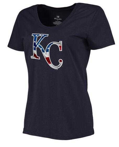 Women's Kansas City Royals Navy Plus Sizes Banner Wave T-Shirt,We sell and wholesale Women's Kansas City Royals Navy Plus Sizes Banner Wave T-Shirt on line form chian!