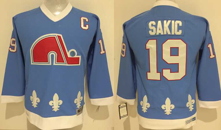 Youth Quebec Nordiques #19 Sakic Light Blue CCM Throwback Stitched NHL Jersey,We sell and wholesale Youth Quebec Nordiques #19 Sakic Light Blue CCM Throwback Stitched NHL Jersey on line form chian!