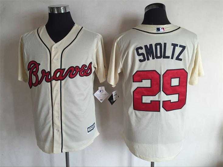 Atlanta Braves #29 John Smoltz Cream New Cool Base Stitched Baseball Jersey,We sell and wholesale Atlanta Braves #29 John Smoltz Cream New Cool Base Stitched Baseball Jersey on line form chian!