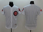 Chicago Cubs Blank White Strip USA Independence Day 2016 Flexbase Collection Stitched Baseball Jersey,baseball caps,new era cap wholesale,wholesale hats