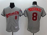 Kansas City Royals #8 Mike Moustakas USA Independence Day Gray 2016 Flexbase Collection Stitched Baseball Jersey,baseball caps,new era cap wholesale,wholesale hats