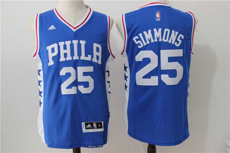 Philadelphia 76ers #25 Simmons New Blue Swingman Stitched NBA Jersey,We sell and wholesale Philadelphia 76ers #25 Simmons New Blue Swingman Stitched NBA Jersey on line form chian!