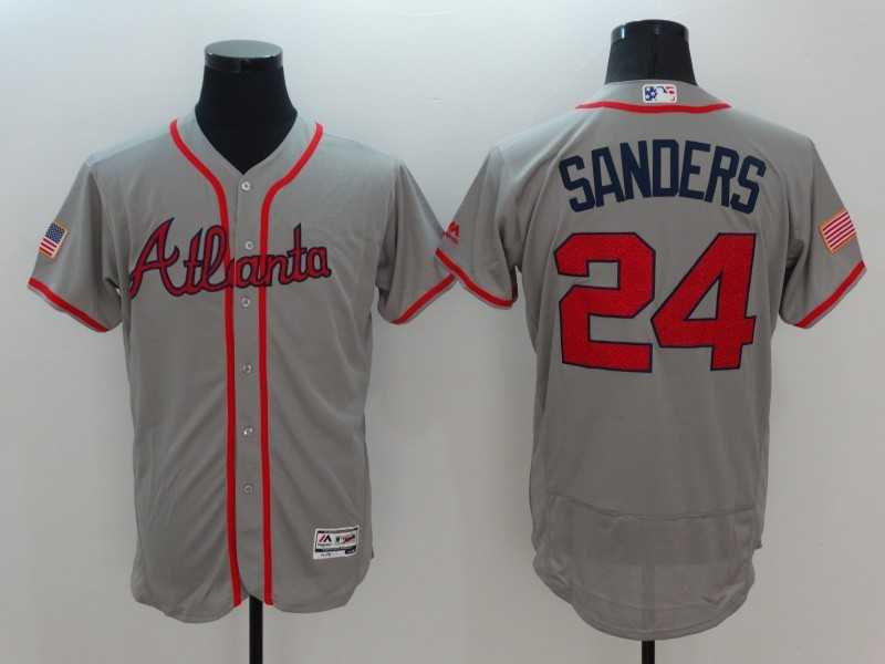 Atlanta Braves #24 Deion Sanders Gray USA Independence Day 2016 Flexbase Collection Stitched Jersey,We sell and wholesale Atlanta Braves #24 Deion Sanders Gray USA Independence Day 2016 Flexbase Collection Stitched Jersey on line form chian!