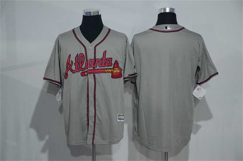 Atlanta Braves Blank Gray New Cool Base Stitched Baseball Jersey,We sell and wholesale Atlanta Braves Blank Gray New Cool Base Stitched Baseball Jersey on line form chian!