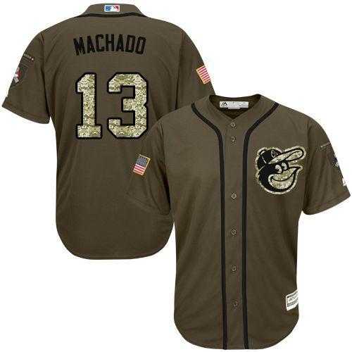 Baltimore Orioles #13 Manny Machado Green Salute to Service Stitched Baseball Jersey Jiasu,We sell and wholesale Baltimore Orioles #13 Manny Machado Green Salute to Service Stitched Baseball Jersey Jiasu on line form chian!