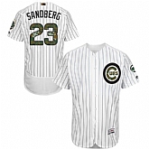 Chicago Cubs #23 Ryne Sandberg White(Blue Strip) Flexbase Collection 2016 Memorial Day Stitched Baseball Jersey Jiasu,baseball caps,new era cap wholesale,wholesale hats
