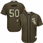 Chicago White Sox #50 John Danks Green Salute to Service Stitched Baseball Jersey Jiasu,baseball caps,new era cap wholesale,wholesale hats