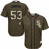 Chicago White Sox #53 Melky Cabrera Green Salute to Service Stitched Baseball Jersey Jiasu,baseball caps,new era cap wholesale,wholesale hats