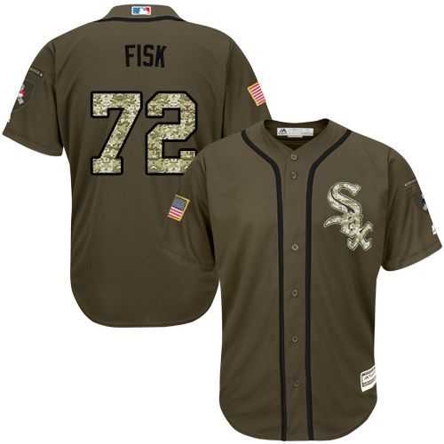 Chicago White Sox #72 Carlton Fisk Green Salute to Service Stitched Baseball Jersey Jiasu,We sell and wholesale Chicago White Sox #72 Carlton Fisk Green Salute to Service Stitched Baseball Jersey Jiasu on line form chian!
