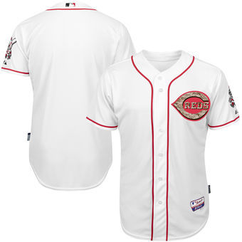 Cincinnati Reds Customized White Camo Cool Base Stitched Baseball Jersey,We sell and wholesale Cincinnati Reds Customized White Camo Cool Base Stitched Baseball Jersey on line form chian!