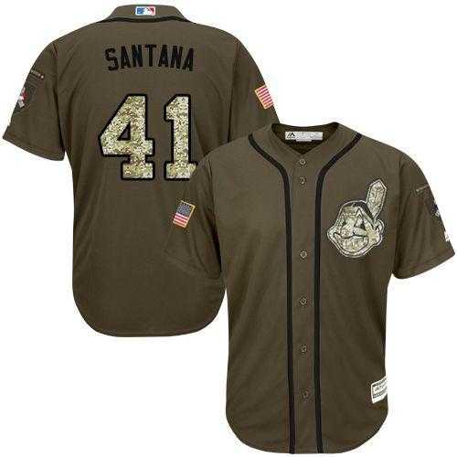 Cleveland Indians #41 Carlos Santana Green Salute to Service Stitched Baseball Jersey Jiasu,We sell and wholesale Cleveland Indians #41 Carlos Santana Green Salute to Service Stitched Baseball Jersey Jiasu on line form chian!