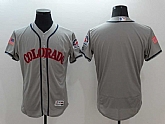 Colorado Rockies Blank Gray USA Independence Day 2016 Flexbase Collection Stitched Jersey,baseball caps,new era cap wholesale,wholesale hats