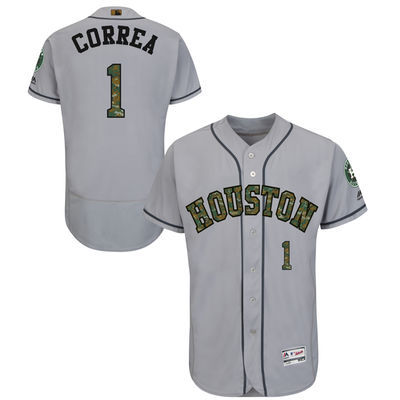 Houston Astros #1 Carlos Correa Gray Flexbase Collection 2016 Memorial Day Stitched Baseball Jersey Jiasu,We sell and wholesale Houston Astros #1 Carlos Correa Gray Flexbase Collection 2016 Memorial Day Stitched Baseball Jersey Jiasu on line form chian!