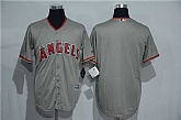 Los Angeles Angels Of Anaheim Customized Men's Gray New Cool Base Stitched Baseball Jersey