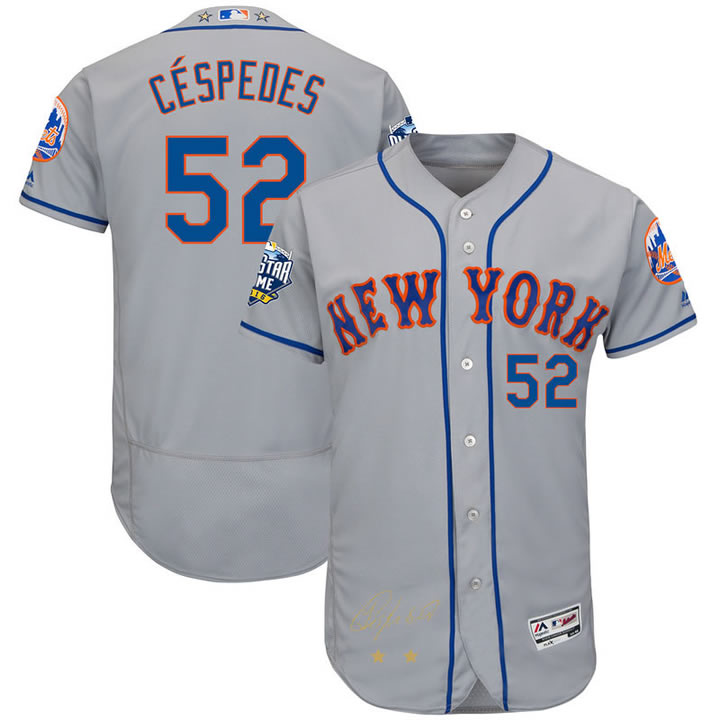 New York Mets #52 Yoenis Cespedes Gray 2016 All Star Flexbase Collection Signature Stitched Jersey Jiasu,We sell and wholesale New York Mets #52 Yoenis Cespedes Gray 2016 All Star Flexbase Collection Signature Stitched Jersey Jiasu on line form chian!